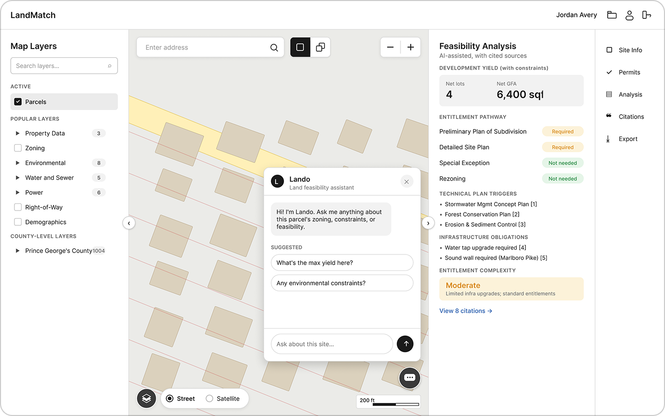 Version 3 lo-fi wireframe of the analysis workspace